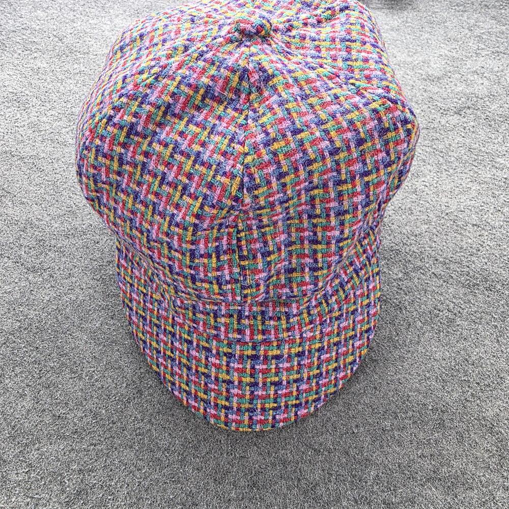 Glen Appin Of Scotland Newsboy Cap Womens One Size Multicolor Tweed Lined